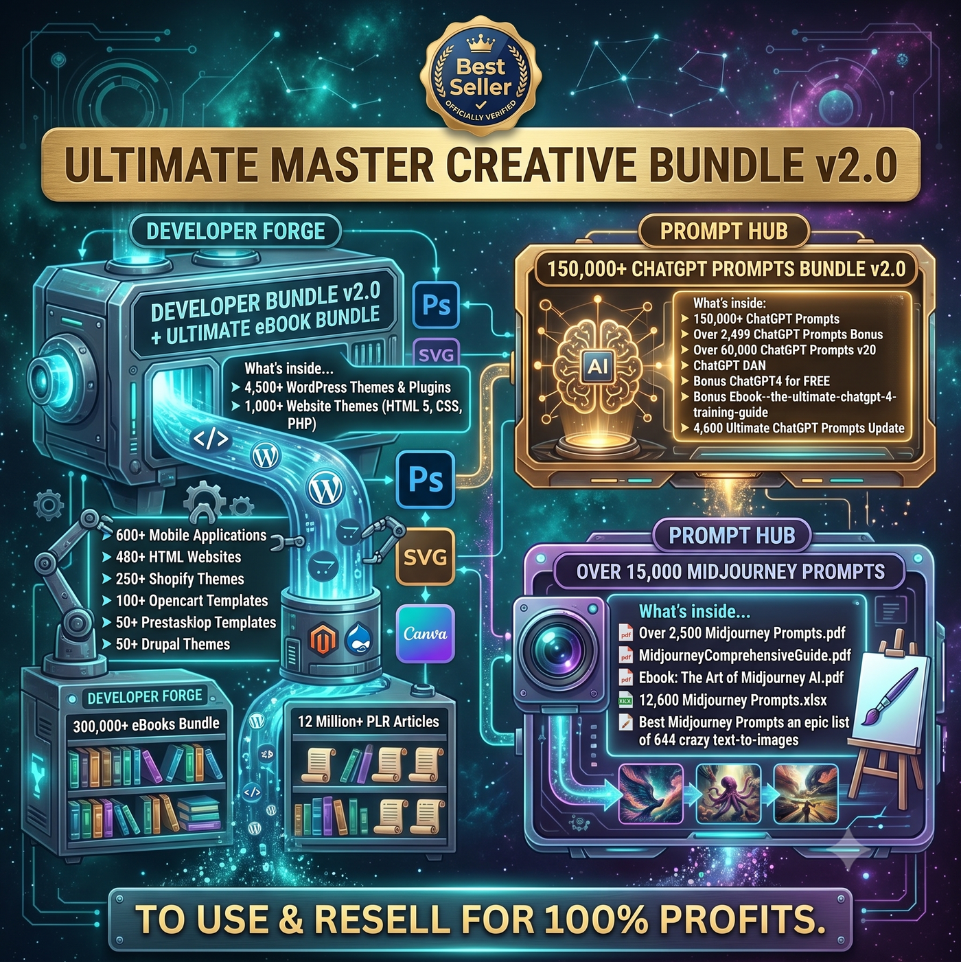 100 Million+ Ultimate PLR MRR Bundle Ideal for Passive Income | Plr Mrr Digital Products| Master Resell Rights| All our PLR Digital Products