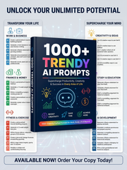 1000+ Trendy AI Prompts Bundle, ChatGPT Midjourney Prompt Library, Business Marketing Writing AI Art Prompts, Digital Download PDF