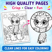 Animal Jobs Coloring Book - Bold and Easy Animal Characters - Printable PDF for Kids Toddlers Preschool