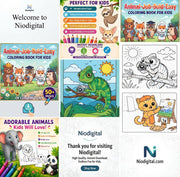 Animal Jobs Coloring Book - Bold and Easy Animal Characters - Printable PDF for Kids Toddlers Preschool